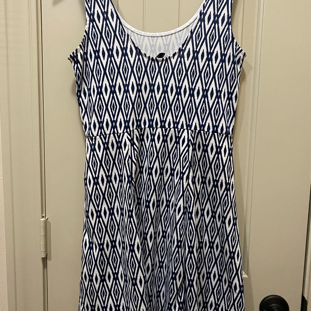 H&M Divided Blue White Dress - Picture 2 of 8